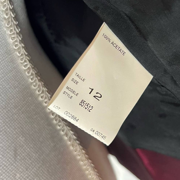 JS Collections Women's Dress Jacket, size 12. Burgundy Special Occasion - Picture 9 of 12